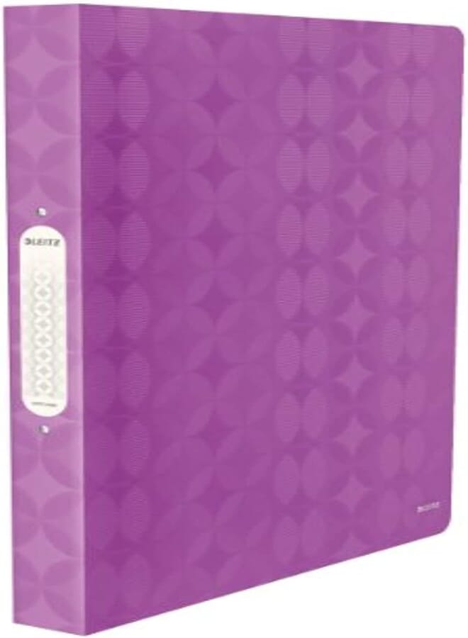 Leitz Retro Chic A4 25 Mm. Ring Binder - Purple